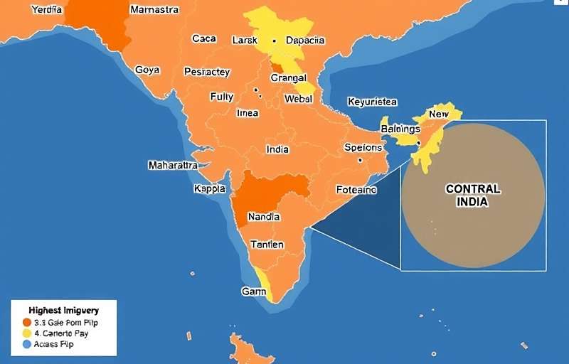 Goa Young Striking Sensations download distribution map across India showing highest concentration in Goa, Maharashtra, and Karnataka
